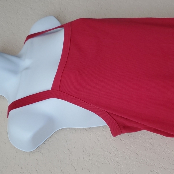 4/$30 Old Navy XL ribbed square neck red tank ** - Picture 2 of 7